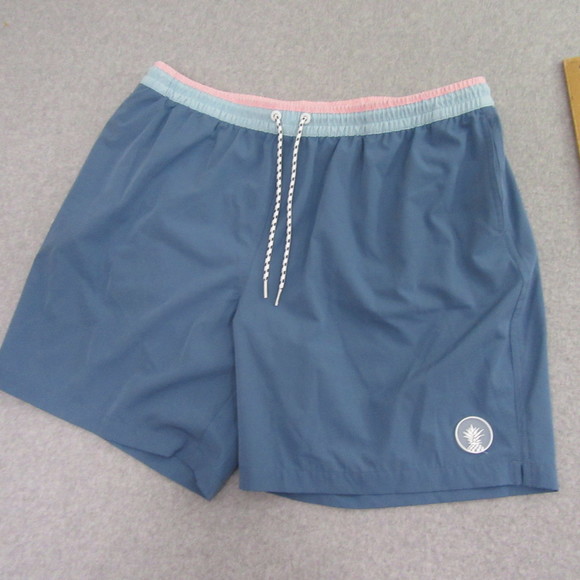 Chubbies Mens Swim Trunks Shorts 2XL Blue Brief Lined Beach